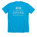 Opera on the River 2025 Commemorative T-Shirt, a Neon Blue Premium Unisex Tee (back-view)