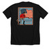 Vintage Americana, a Solid Black Blend Premium Unisex Tee (back-view)