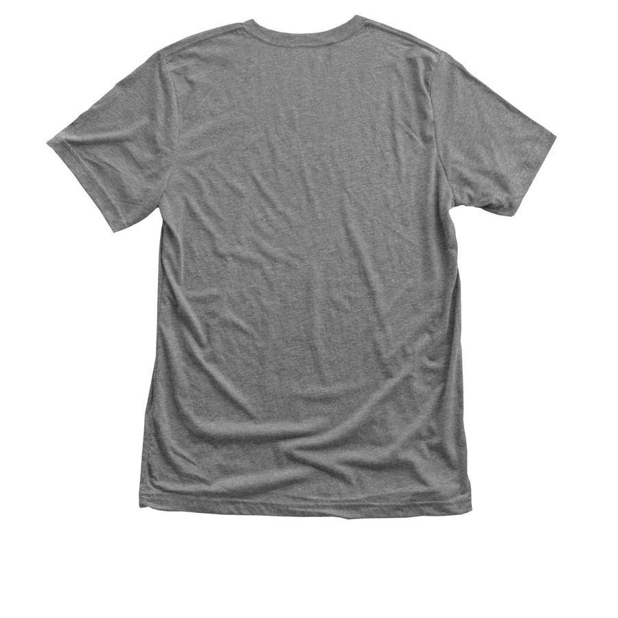 Bisous For L?o Logo Tee, a Premium Heather Triblend Unisex Tee (back-view)