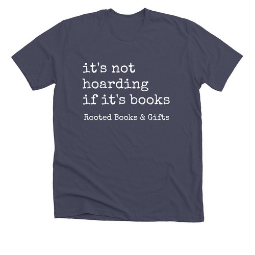 Hoarding, a Heather Midnight Navy Premium Unisex Tee
