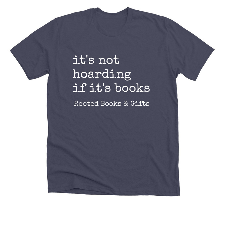 Hoarding, a Heather Midnight Navy Premium Unisex Tee