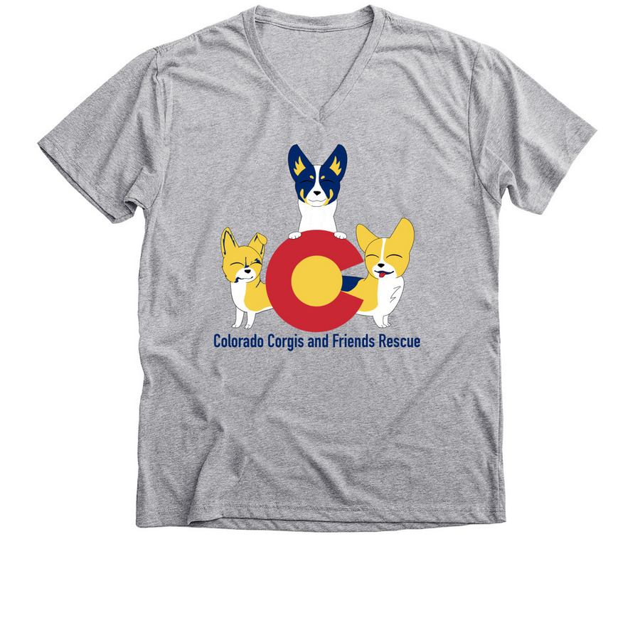 Saving One Fluff at a Time, a Athletic Heather Premium V-Neck Tee