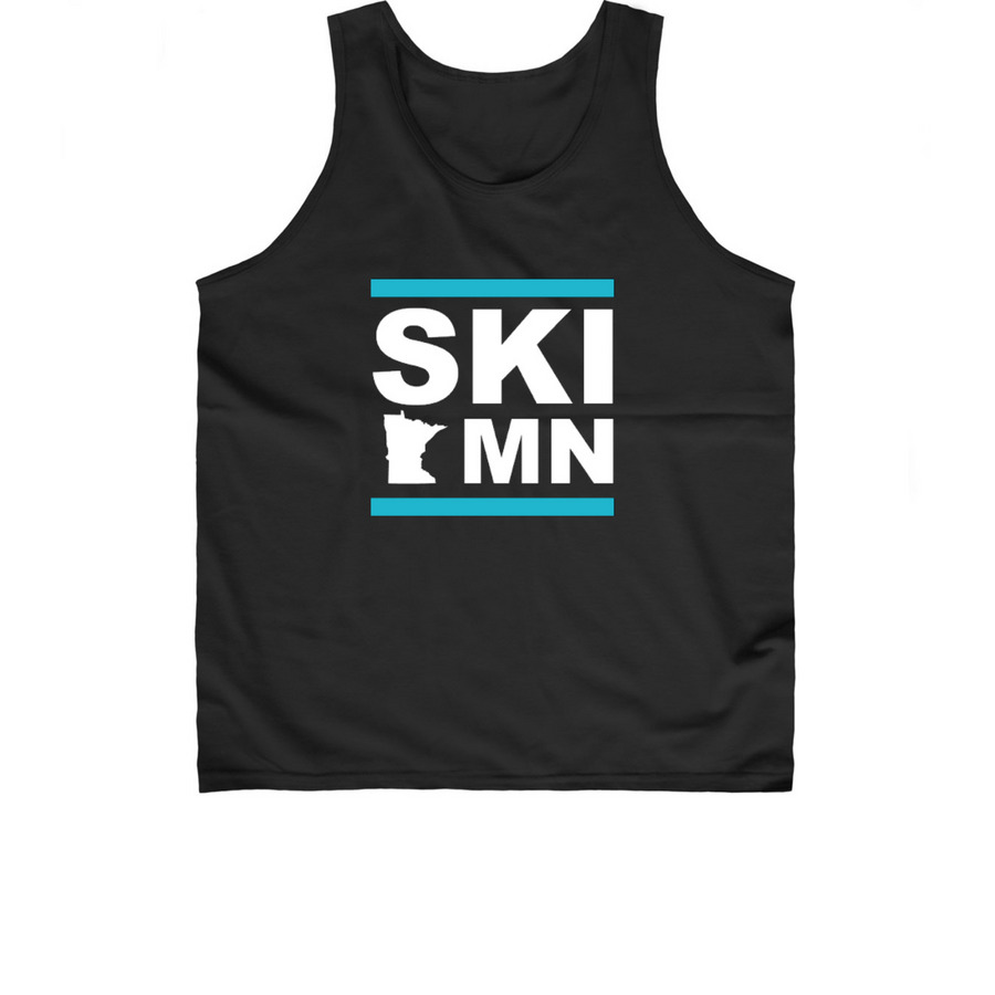 Ski MN Shirt or Tank, a Black Classic Unisex Tank Top