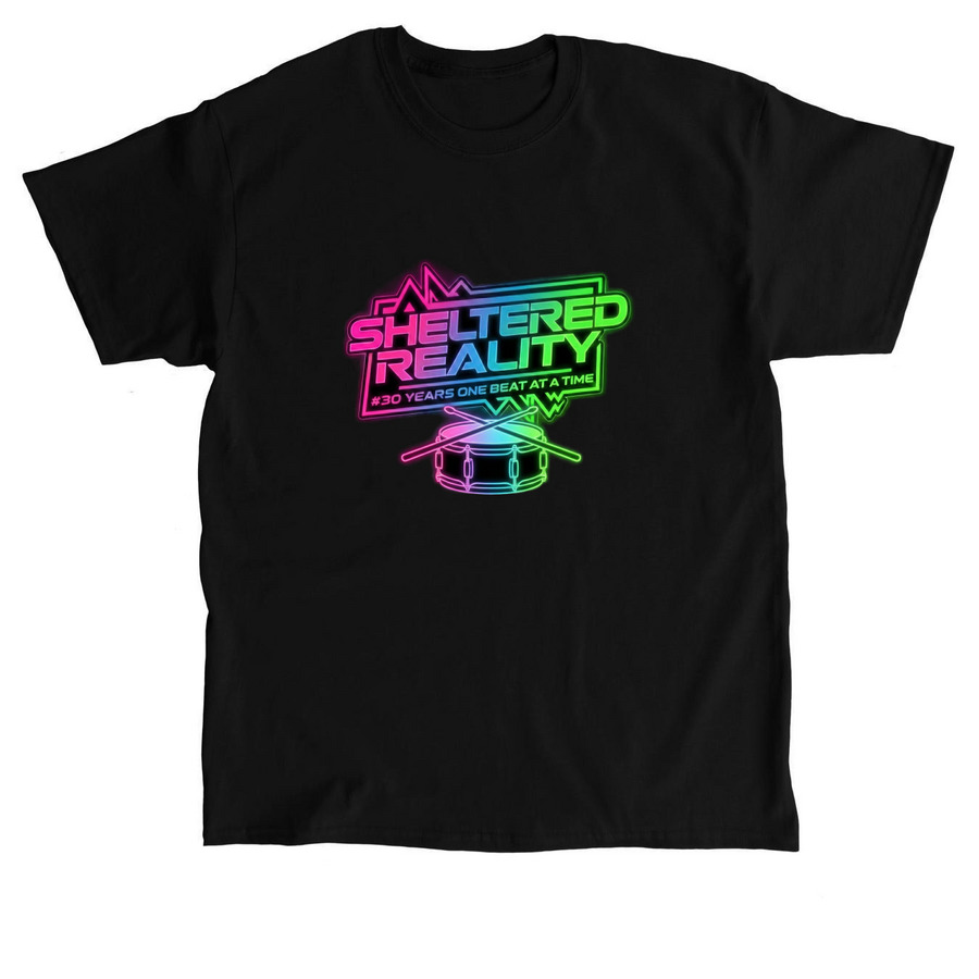 Sheltered Reality 30th Anniversary Apparel 1!, a Black Classic Unisex Tee