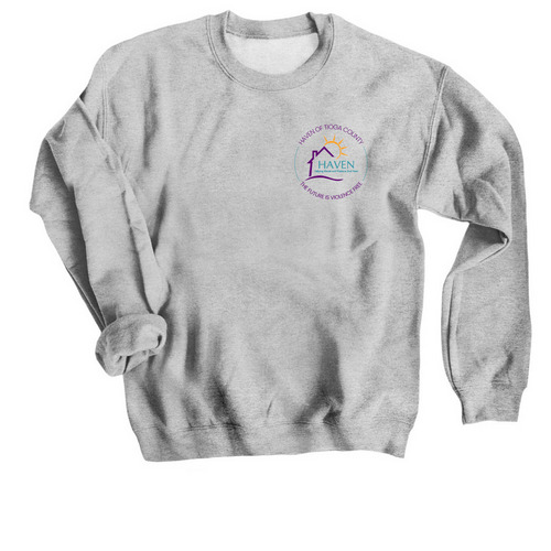 The Future is Violence Free, a Sport Grey Crewneck Sweatshirt