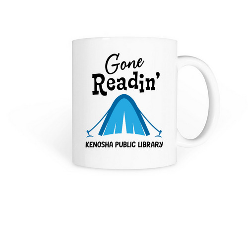 Gone Readin' Tent Mug, a White Coffee Mug