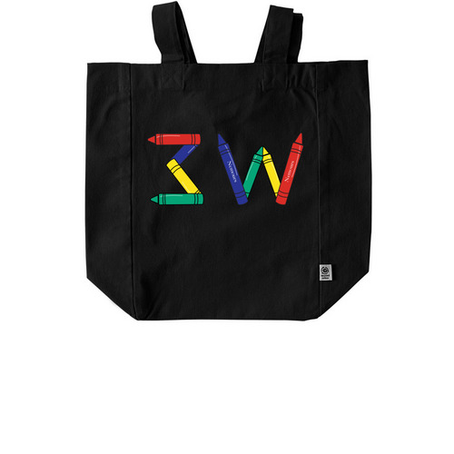 3W Tote, a Black Recycled Cotton Tote Bag