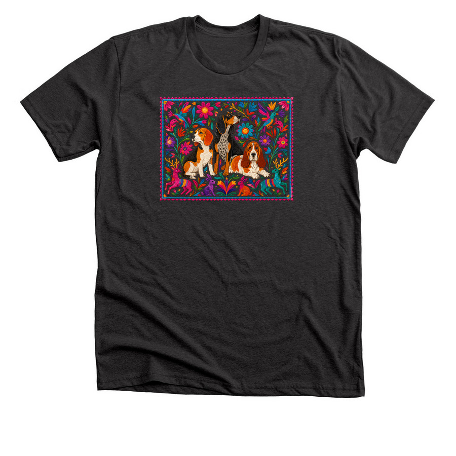 Otom? Inspired Hound Tee, a Dark Grey Heather Premium Unisex Tee