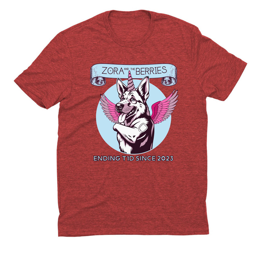 Zora & The Berries, a Rise Up Red Allmade Eco Triblend Unisex Tee