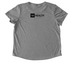 Abortion Is Healthcare, a Aluminum Grey Allmade Eco Triblend Women?s Scoop Neck Tee (back-view)