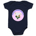 MOLLY MOO COW LOVES THE GAYS!, a Navy Infant Onesie