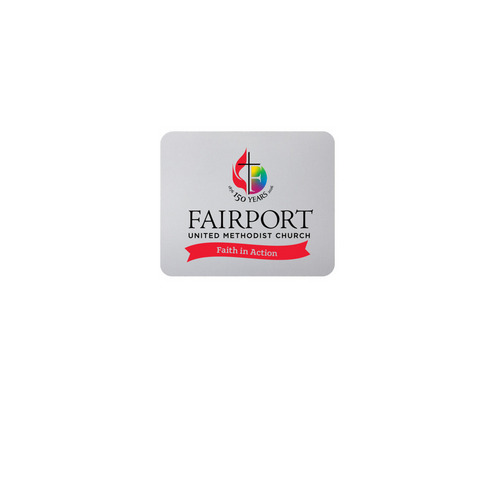 Mouse Pad, a White Full Color Mouse Pad