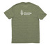 Clare & Francis Tee, a Olive You Green Allmade Eco Triblend Unisex Tee (back-view)