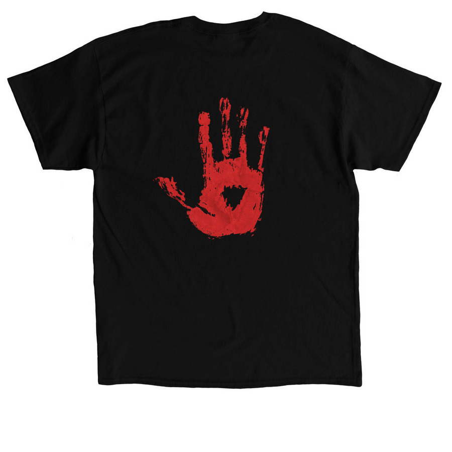 B42027 MERCH, a Black Classic Unisex Tee (back-view)