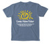 Camp Adam Fisher Pocket Tee, a Blue Jean Comfort Colors Pocket Tee (back-view)