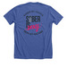 Sober is Sexy, a Solid True Royal Premium Unisex Tee (back-view)