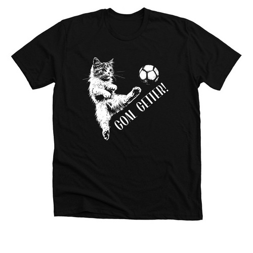 Goal Getter, a Solid Black Blend Premium Unisex Tee