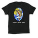 Protect Native Trout - Black, a Vintage Black Premium Cotton Tee