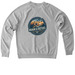 Roam & Refuel Adventure Crewneck, a Granite Grey Heather Allmade Organic French Terry Crewneck Sweatshirt (back-view)