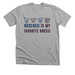 Rescued is my favorite, so I lent a Paw!, a Athletic Heather Premium Unisex Tee