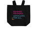 NCLR Tote Bag, a Black Recycled Cotton Tote Bag (back-view)