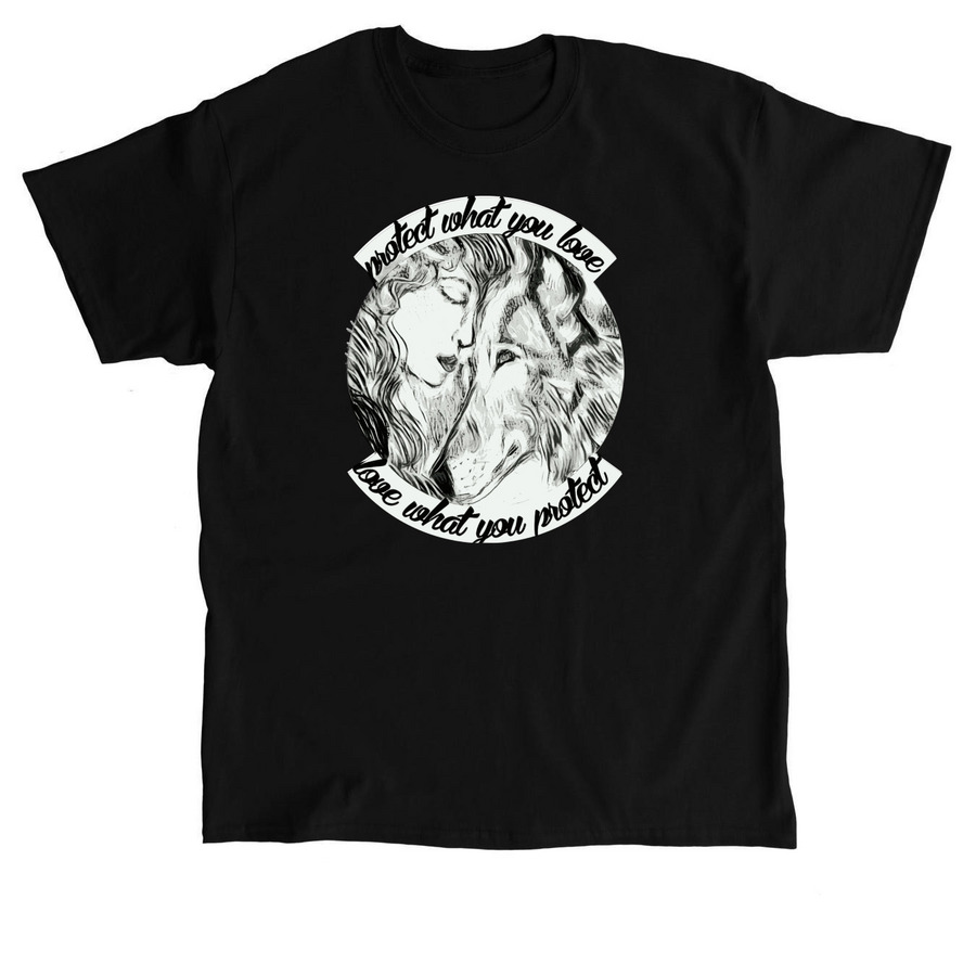 Protect and Love&nbsp;, a Black Classic Unisex Tee