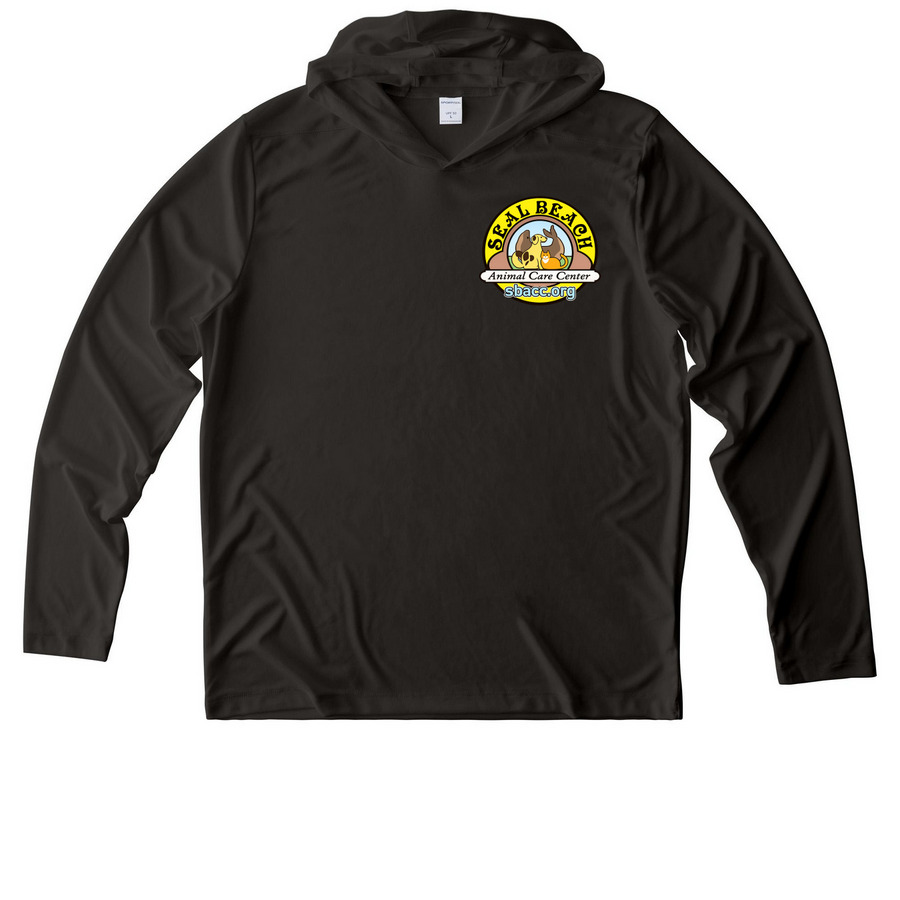 Endless Pawsibilities UV Performance Hoodie, a Black UV Performance Long Sleeve Hoodie