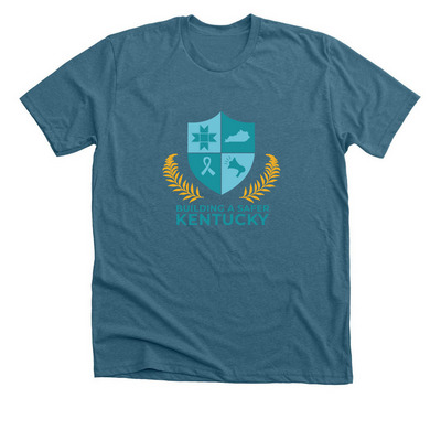 Sexual Assault Awareness and Prevention, a Heather Deep Teal Premium Unisex Tee