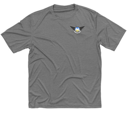 Active Wear, a Grey Concrete Heather Classic Performance Tee