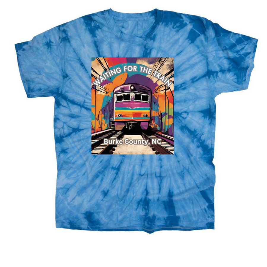 Summer Waiting For The Train Merch&nbsp;, a Baby Blue Classic Tie Dye Tee