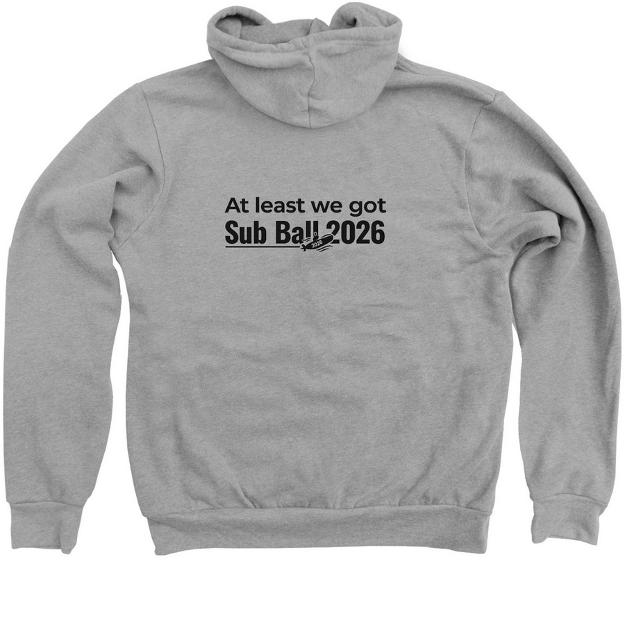 F(rank) This Boat, a Athletic Heather Zip Up Hoodie (back-view)
