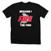 Because I Fuck the Fish T Shirt, a Solid Black Blend Premium Unisex Tee