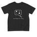 My Feelings Are Talking - Toddler Tee, a Black Toddler Tee