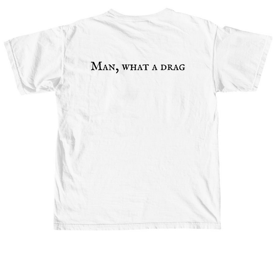 All Time Low, a White Comfort Colors Unisex Tee (back-view)
