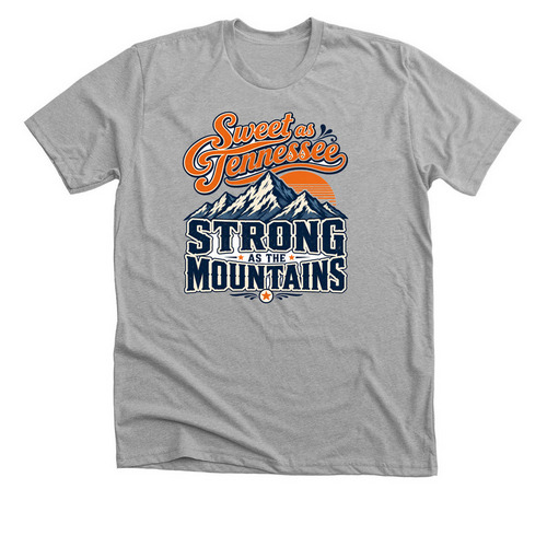 Tennessee Mountain Girl, a Athletic Heather Premium Unisex Tee