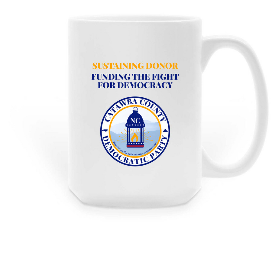 Exclusive Sustaining Donor Mug, a White Large Coffee Mug