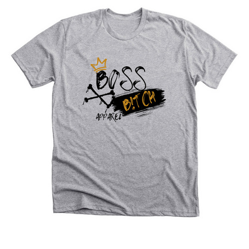 BO$$ B!TCH APPAREL, a Athletic Heather Premium Unisex Tee