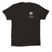 White Logo Apparel, a Black Premium Cotton Tee