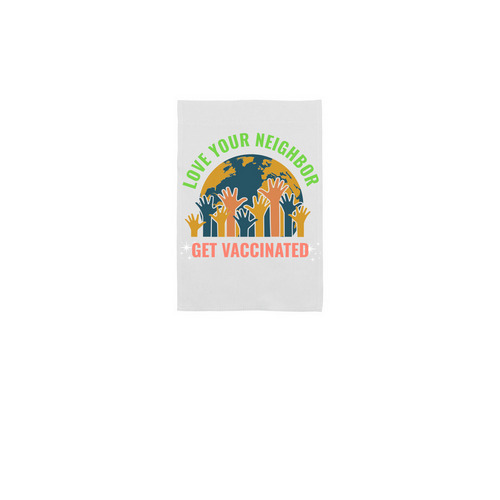 Yard Sign, a White 12" x 18" Yard Flag