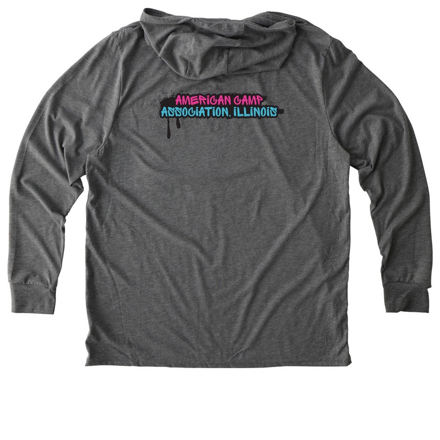 Camp Changed My Life - Adult, a Aluminum Grey Allmade Eco Triblend Hoodie Tee (back-view)