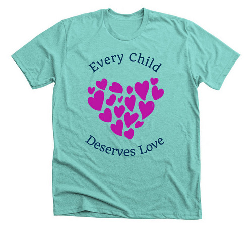 Every Child, a Heather Sea Green Premium Unisex Tee