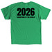 Capybaras, Champions of the World, a Irish Green Classic Unisex Tee (back-view)