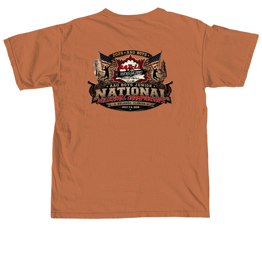 Nationals 2026 - Purcell, a Yam Comfort Colors Unisex Tee (back-view)