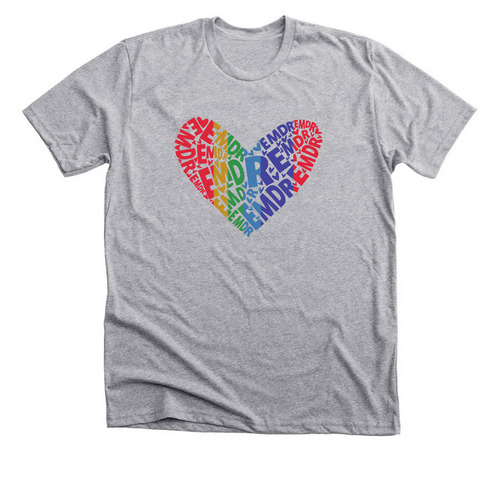 EMDR Heart T-Shirt&nbsp;, a Athletic Heather Premium Unisex Tee