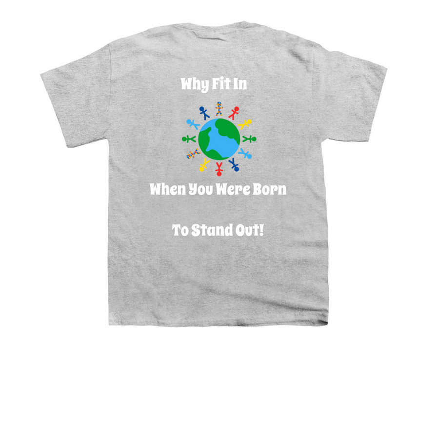 Autism Walk 2026, a Sport Grey Youth Unisex Tee (back-view)