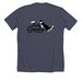 Lake Country Disc Club 2026 Apparel Order, a Heather Midnight Navy Premium Unisex Tee (back-view)