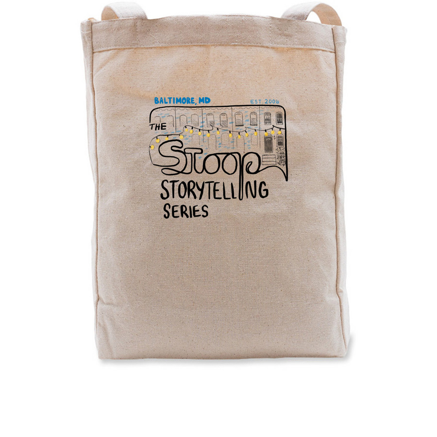 See You on the Stoop Tote&nbsp;, a Natural Recycled Cotton Tote Bag