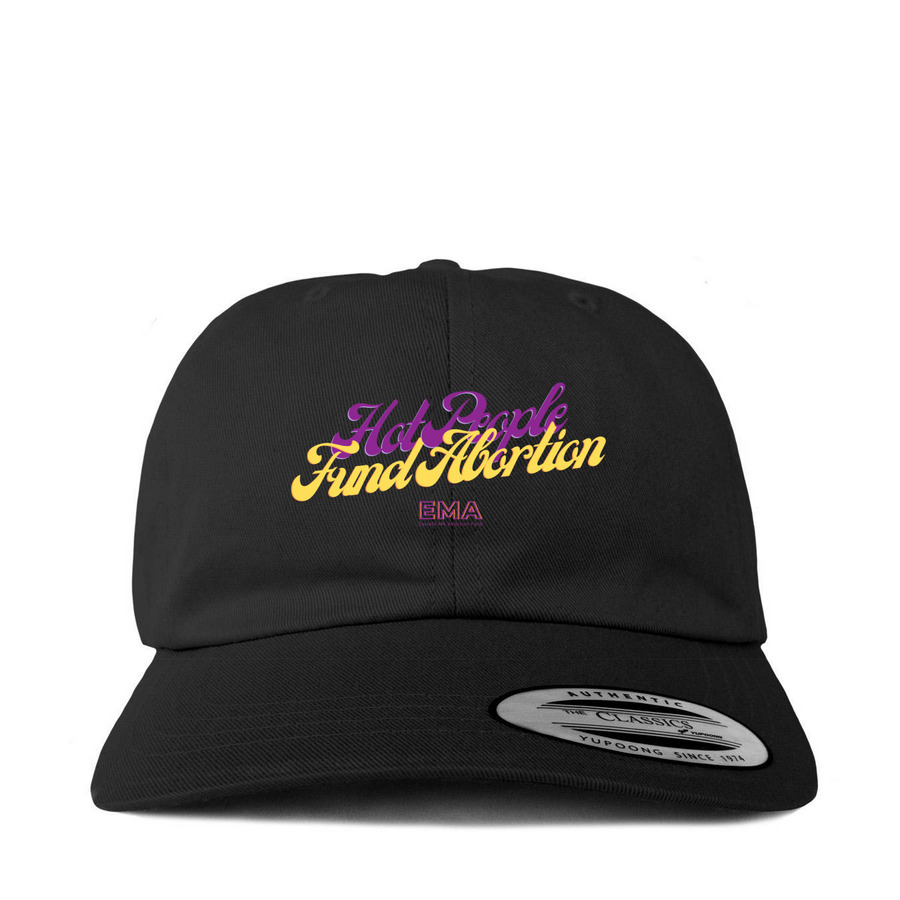 Hot People Fund Abortion Hat, a Black Printed Classic Baseball Cap