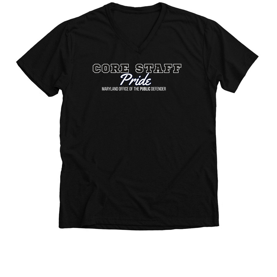 Core Staff Power T-Shirt, a Solid Black Blend Premium V-Neck Tee