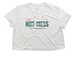 Anniversary Collection | Tour, a White Women?s Flowy Cropped Tee